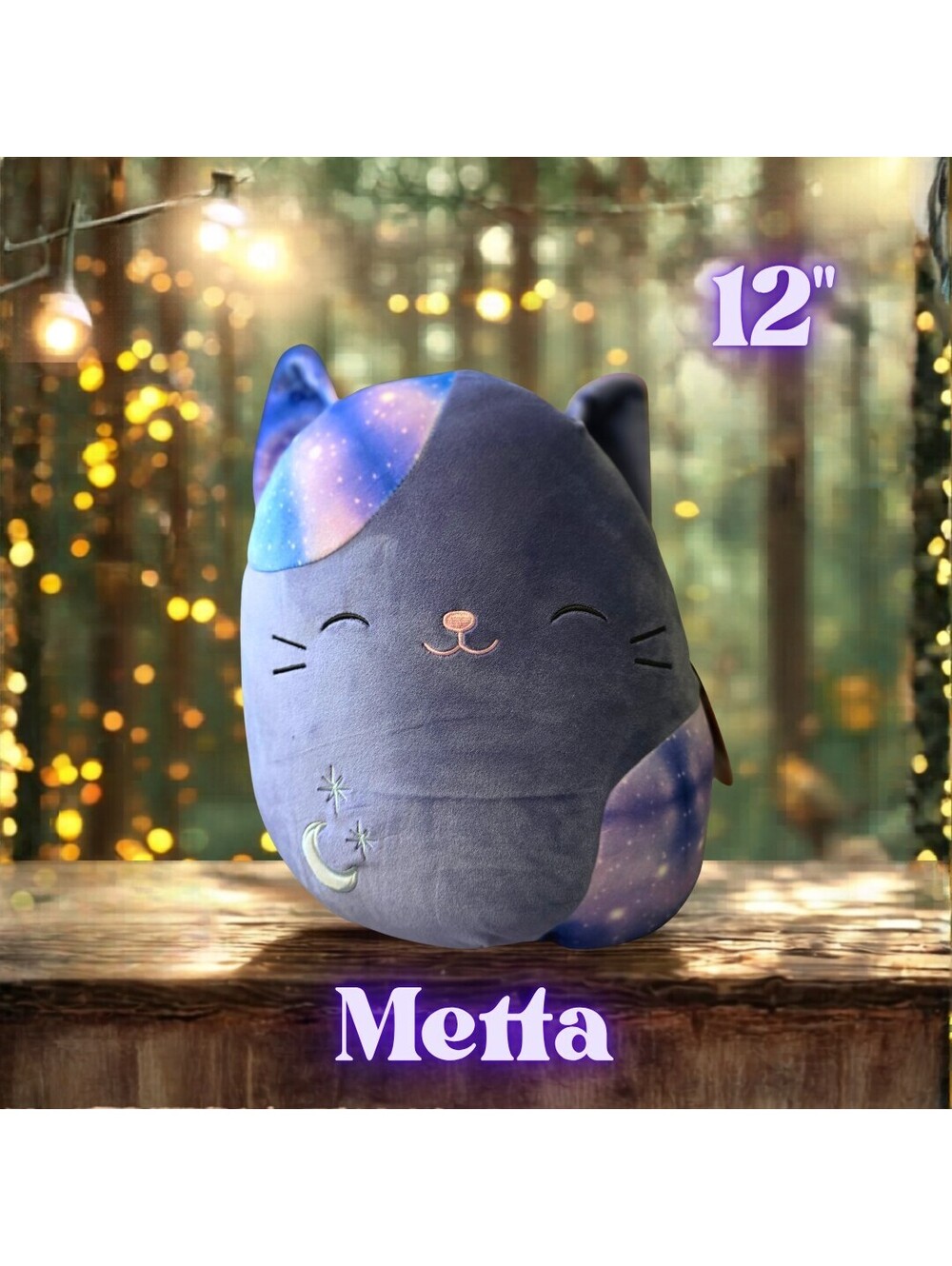NWT Squishmallows Metta the Galaxy Cat Halloween Edition 12"